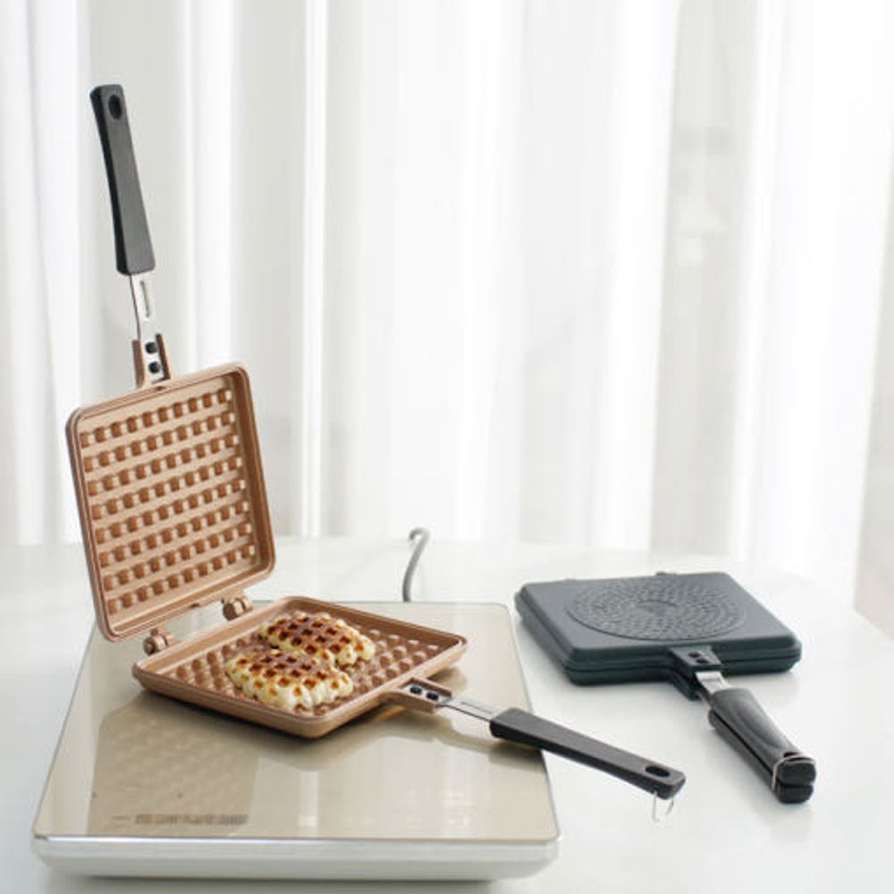 [M.v.Eisenberg] ERST IH Waffle Maker | Non-Stick 5-Layer Titanium Coating | Detachable for Easy Cleaning | Works on Gas, Induction & More - Made in KOREA